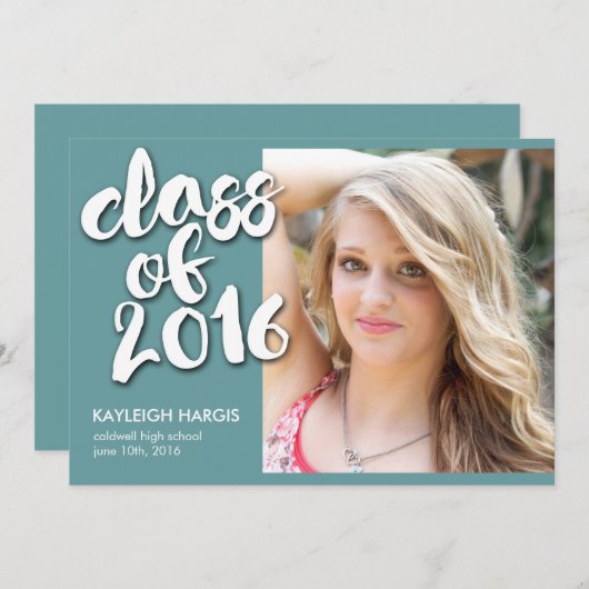  Afstudeeraankondigingen | AFSTUDEREN Aankondiging (Voorkant / Achterkant)