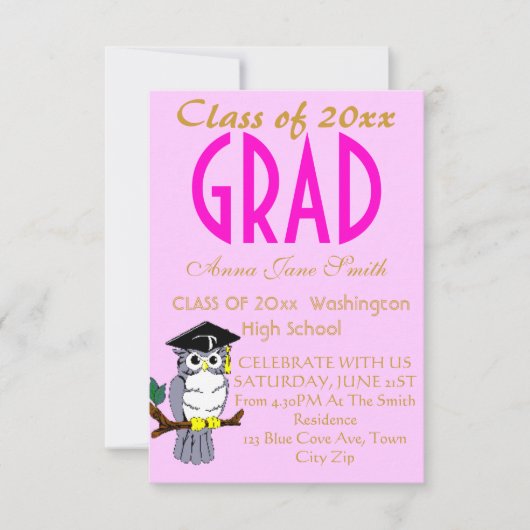 Afstudeeraankondigingen Kaart (Voorkant)