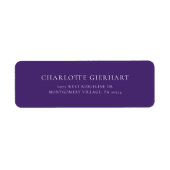 Afstudeeradres 2026 Modern Retouradres Etiket (Voorkant)
