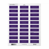 Afstudeeradres 2026 Modern Retouradres Etiket (Full Sheet)