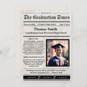 Afstudeerbare krant aankondiging (Voorkant / Achterkant)