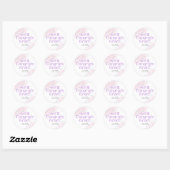 Afstudeerbehandeling Pastel Roze Confetti Ronde Sticker (Vel)