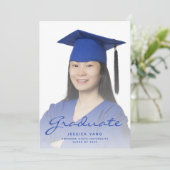 Afstudeerbericht Photo Blue Script Kaart (Staand voorkant)