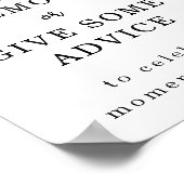 Afstudeerboog Deel een Herinnering / Geef Advies B Poster (Hoek)