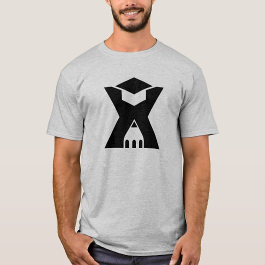 Afstudeerbrief X Monogram met Potlood T-shirt (Voorkant)
