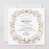 Afstudeerbrunch elegant moderne aquarel kaart (Voorkant)