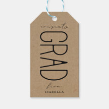 Afstudeercadeau bedankje label