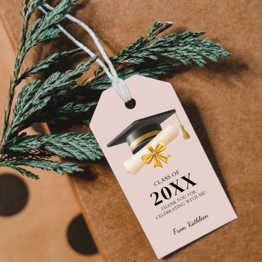 Afstudeercadeau Dank je Geschenk Verjaardagsfeest Cadeaulabel