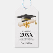 Afstudeercadeau Dank je Geschenk Verjaardagsfeest Cadeaulabel (Voorkant)