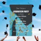 Afstudeercap en Confetti afstudeerfeest Kaart