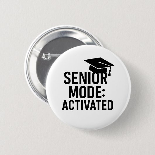 Afstudeercap quote grappig ronde button 5,7 cm (Voorkant /achterkant)