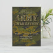 Afstudeerceremonie Leger - Militair - Soldaat Kaart (Staand voorkant)