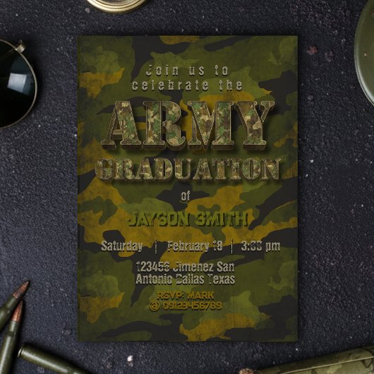 Afstudeerceremonie Leger - Militair - Soldaat Kaart