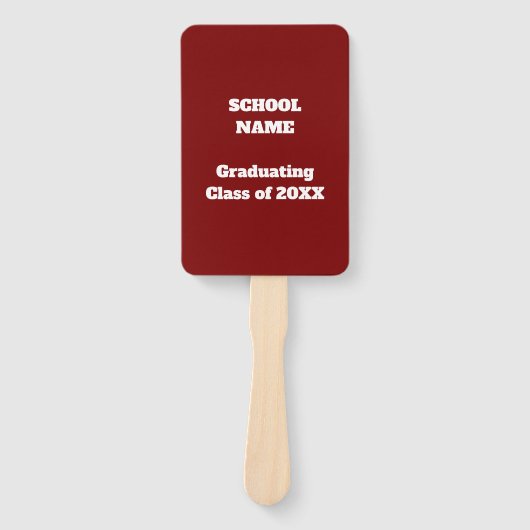 Afstudeerceremonie Schema Gast Programma - Handwaaier (Voorkant)