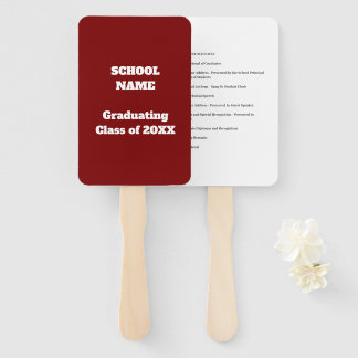 Afstudeerceremonie Schema Gastprogramma - Handwaaier