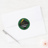 Afstudeercongrats Groen Ronde Sticker (Envelop)