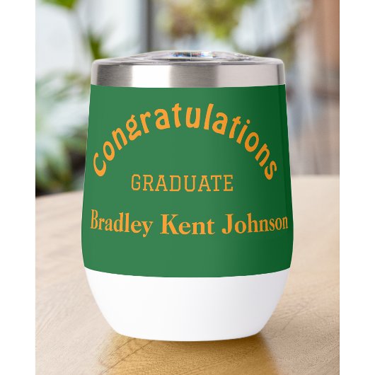 Afstudeercongratulaties Witte Drankbeker