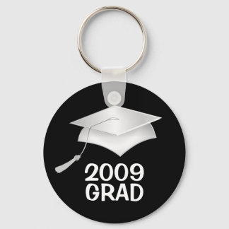 Afstudeerder 2009 Key Ring - Zilver en zwart Sleutelhanger