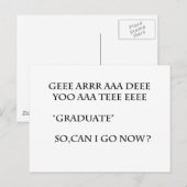 Afstudeerder 2011 briefkaart (Voorkant / Achterkant)