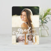 Afstudeerder 2016 Modern Girl Foto Afstuderen Aank Kaart (Staand voorkant)