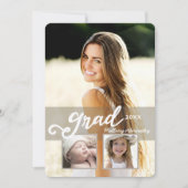 Afstudeerder 2016 Modern Girl Foto Afstuderen Aank Kaart (Voorkant)