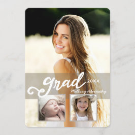 Afstudeerder 2016 Modern Girl Foto Afstuderen Aank Kaart
