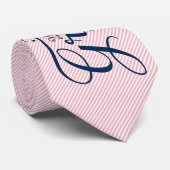 Afstudeerder 2017 Blauw modern Typografieontwerp Stropdas (Opgerold)