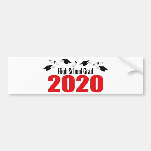Afstudeerder 2020 van de middelbare school Petten  Bumpersticker (Voorkant)