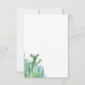 Afstudeerder 2022 Cacti Botanical Boho Graduation  Kaart (Achterkant)