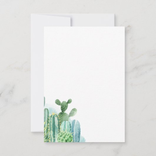 Afstudeerder 2022 Cacti Botanical Boho Graduation  Kaart (Achterkant)