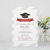 Afstudeerder 2022 Graduation Party Modern Invitati Briefpapier (Staand voorkant)