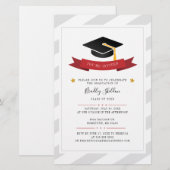 Afstudeerder 2022 Graduation Party Modern Invitati Briefpapier (Voorkant / Achterkant)