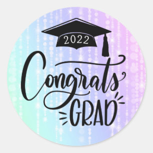 Afstudeerder 2022 Graduation Party Ronde Sticker