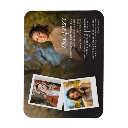 Afstudeerder 2023 Foto Collage Graduation Party In Magneet (Verticaal)