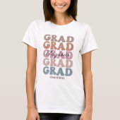 Afstudeerder 2023 Senior Class Trendy Afstuderen N T-shirt (Voorkant)