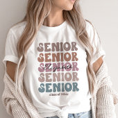 Afstudeerder 2023 Senior Class Trendy Stapelde Naa T-shirt