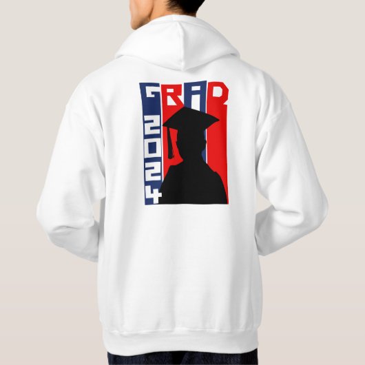 Afstudeerder 2024-Viering van de afgetopte man Hoodie (Achterkant)