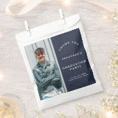 Afstudeerder 2025 Foto Afstudeerfeest Navy Bedankt Bedankzakje (Geknipt)