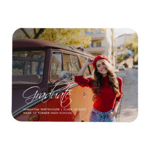 Afstudeerder 2025 Foto Afstuderen aankondiging Magneet