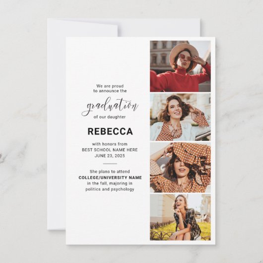 Afstudeerder 2025 Foto's Afstuderen Aankondiging (Achterkant)