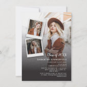 Afstudeerder 2025 Multi Photo Script Graduation Pa Kaart (Voorkant)