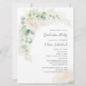 Afstudeerder 2025 Pampas Grass Graduation Party Kaart (Voorkant)