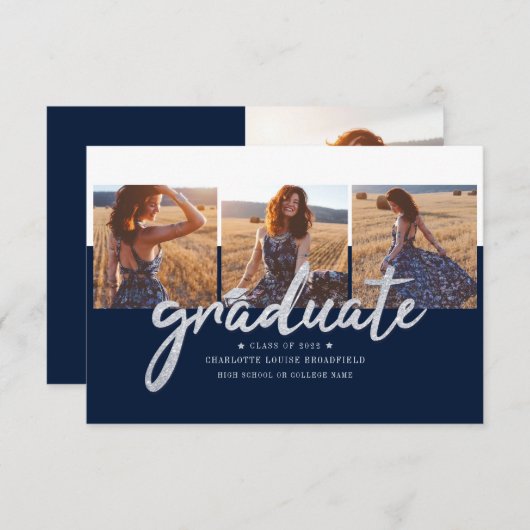 Afstudeerder 2025 Photo Script Afstuderen Aankondi (Voorkant / Achterkant)