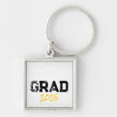 AFSTUDEERDER 2025 Schoolkleuren Senior Fun Sleutelhanger (Voorkant)