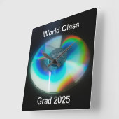 Afstudeerder 2025 wandklok (Hoek)