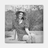 Afstudeerder 20XX Foto Tijdloze Keepsake Afstudere Magneet (Voorkant)