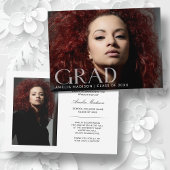 Afstudeerder 2 Foto van de moderne, doorzichtige s Aankondiging