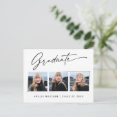 Afstudeerder 3 Foto van de moderne kalligrafie - i Briefkaart (Staand voorkant)