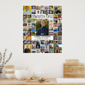 Afstudeerder 66 Foto Collage Aangepaste kleur Poster (Keuken)