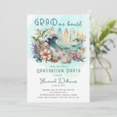 AFSTUDEERDER aan boord van de Tropische Surfing Gr Kaart (Staand voorkant)